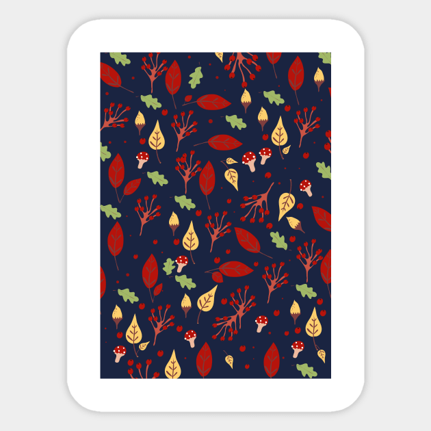 Fall pattern Sticker by nickemporium1